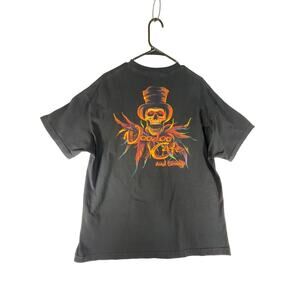 Vintage 90's Las Vegas Voodoo Cafe at the Rio Grand Casino Skull T-Shirt Size XL